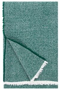 Lapuan Kankurit Vlněná deka Sara 140x180, smrkově zelená