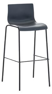 Barová židle Hoover ~ plast, kovové nohy černé - Šedá