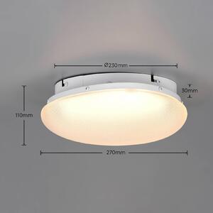 Trio Lighting LED stropní svítidlo Ozera, délka 36 cm, bílé, plast,, stmívatelný, Bílá / opál, Obývací pokoj / jídelna, Plast, Moderní