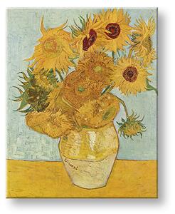Obraz na plátně Vincent van Gogh - Váza s dvanácti slunečnicemi (reprodukce obrazů)