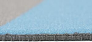 Chemex Kusový koberec Maya - vlnky 2 - černý/modrý Rozměr koberce: 80x150 cm