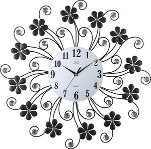 Luxusní kovové skleněné designové luxusní květinové hodiny JVD HJ89 (POŠTOVNÉ ZDARMA!!)