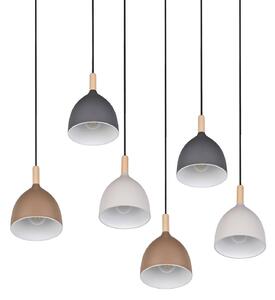 Trio Lighting Závěsné světlo Jerano, délka 104 cm, barevné, kovové, 6ramenné, stmívatelný, Vícebarevná, Obývací pokoj / jídelna, kov, Moderní