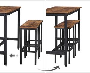 FISTAR Barový stůl se stoličkami v moderním stylu