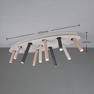 Trio Lighting Stropní světlo Terloa, barevné, délka 110 cm, kov, 11ramenné, Vícebarevná, Obývací pokoj / jídelna, kov, Moderní
