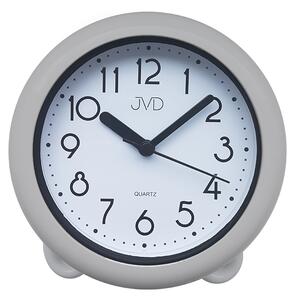 Stříbrné saunové hodiny JVD basic SH018.1 do koupelny či sauny (Koupelnové hodiny)