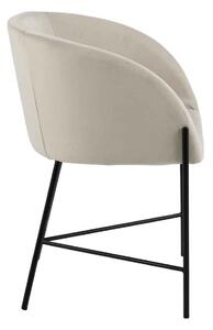 ACTONA Jídelní židle s opěrkou Nelson béžová 76 × 56 × 54 cm