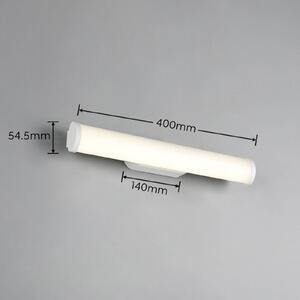 Trio Lighting LED nástěnné světlo Ernesto, matná bílá, šířka 40 cm, 4 000 K, IP44, Bílá / opál, Koupelna, kov, Moderní