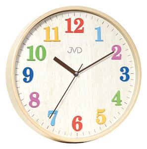 Dětské barevené čitelné hodiny v dřevěném dekoru JVD HA49.1 ( )