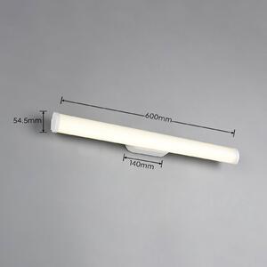 Trio Lighting LED nástěnné světlo Ernesto, matná bílá, šířka 60 cm, 4 000 K, IP44, Bílá / opál, Koupelna, kov, Moderní