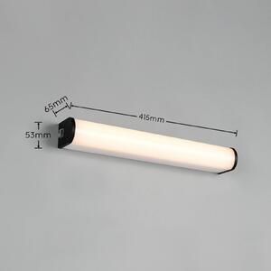 Trio Lighting LED nástěnné světlo Giacomo, šířka 41 cm, černá, kov, IP44, Černá, Koupelna, kov, Moderní