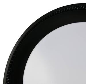 Trio Lighting LED stropní svítidlo Filippo, matná černá, Ø 33 cm, kov, IP44, stmívatelný, Černá, Koupelna, kov, Moderní