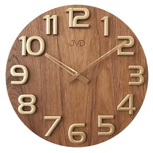 Nástěnné dřevěné hodiny JVD HT97.5 s vystouplými číslicemi SKLAD (POŠTOVNÉ ZDARMA!!)
