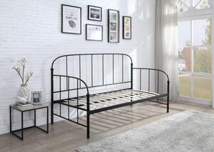 Hector Kovová postel Sotterra 90x200 černá
