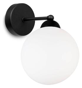 Nástěnné svítidlo Florence 1, 1x bílé skleněné stínítko