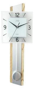 Kyvadlové dřevěné netikající tiché nástěnné hodiny JVD NS19030.1 (POŠTOVNÉ ZDARMA!!!)
