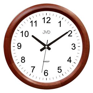 Dřevěné netickající tiché nástěnné hodiny JVD NS8017.1