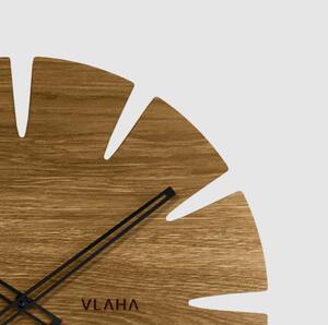 Továrna na čas Velké dubové hodiny VLAHA ORIGINAL s černými ručkami VCT1032