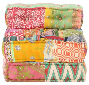 Modulární pouf patchwork textil