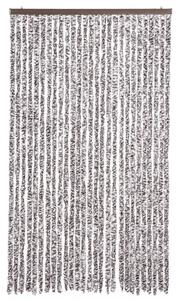 Závěs proti hmyzu hnědý a béžový 118 x 220 cm Chenille