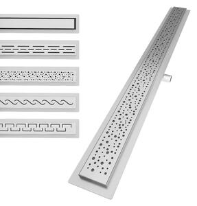 Aquamarin Sprchový podlahový žlab perforovaný, 80 cm