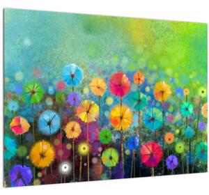 Obraz - Abstraktní květiny (70x50 cm)