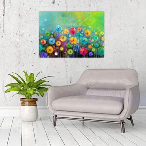 Obraz - Abstraktní květiny (70x50 cm)