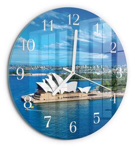 Skleněné hodiny na stěnu Opera v Sydney zsob-fi30-00080529