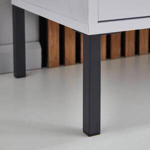 KOMODA, bílá, vysoce lesklá bílá, 105,5/86/33 cm MID.YOU - Komody na nožičkách, Online Only