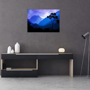 Obraz - Noční nebe v Nepálu (70x50 cm)
