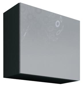 Závěsná skříňka VIGO GREY B VG10 šedá / bílý lesk