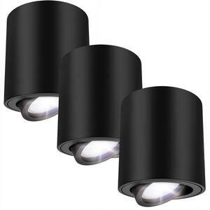 Stropní halogenové svítidlo LED GU10 Otočné Bodové Svítidlo Černé LEDHOFF