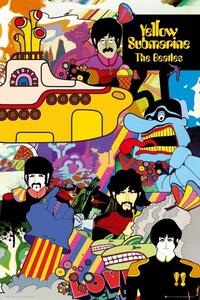 Plakát, Obraz - the Beatles - yellow submarine, (61 x 91.5 cm)