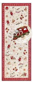 Červený běhoun s vánočním motivem s příměsí bavlny 80x200 cm Toy's Delight Red Christmas – Villeroy&Boch