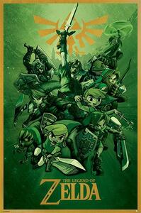 Plakát, Obraz - The Legend Of Zelda - Link, (61 x 91.5 cm)