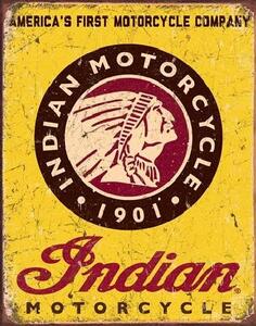 Plechová cedule INDIAN MOTORCYCLES - Since 1901