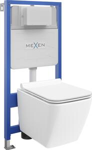 Mexen Fenix XS-F, podomítkový modul a závěsné WC Vega se sedátkem s pomalým dopadem, bílá, 68030654000