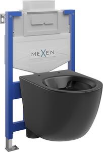 Mexen Fenix XS-U, podomítkový modul a závěsné WC Lena, černá matná, 6853322XX85
