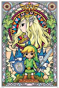 Plakát, Obraz - Legend Of Zelda - Stained Glass