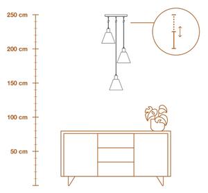 Ledvance - Lustr na lanku DECOR RAFFIA 3xE27/15W/230V rafie