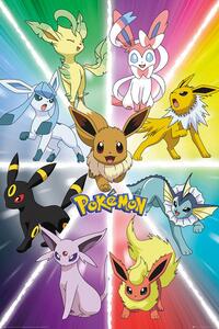 Plakát, Obraz - Pokemon - Eevee Evolution, 61 × 91.5 cm