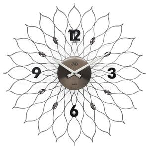 JVD Designové antracitové paprskovité hodiny JVD HT115.3 (kovové paprskovité hodiny o průměru 49cm)