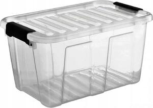 Plast Team Úložný box s průhledným víkem 30 L