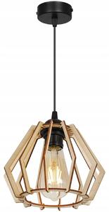 Závěsné svítidlo Timber, 1x dřevěné stínítko