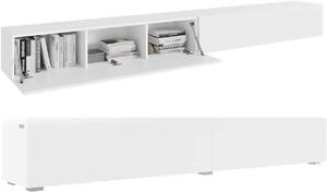 TV stolek 280 cm pod televizi bílý matný