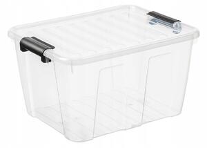 Plast Team Úložný box s průhledným víkem 30 L