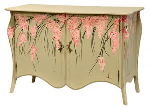 Bramble Furniture Komoda Largebrussels, malovaný motiv květin