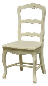 Bramble Furniture Židle Provincial, bílá patina, včetně podsedáků