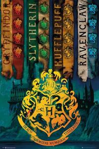 Plakát, Obraz - Harry Potter - Bradavické koleje