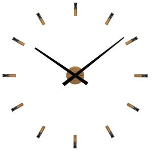 VLAHA Dubové nalepovací hodiny VLAHA MINIMAL s kameny vyrobené v Čechách VCT1043 (nalepovací dubové dřevěné hodiny)